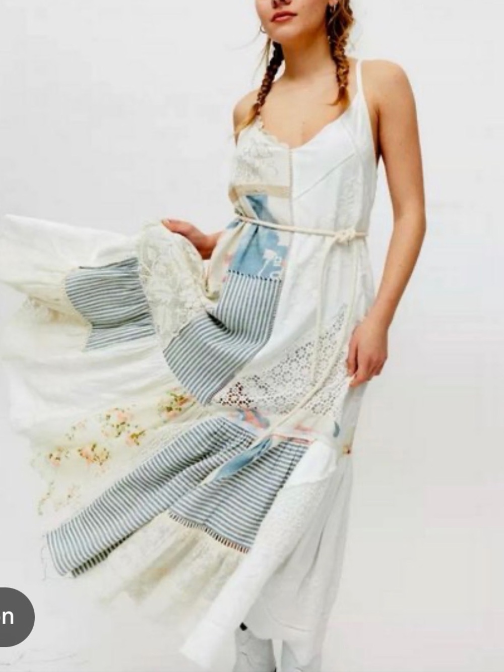 Urban Outfitters Kimchi Blue Patchwork Maxi Dress